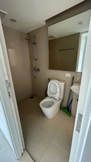 Bathroom in 1 BHK Apartment at Hiranandani Estate Solitaire C, Ghodbunder Road – for Rent