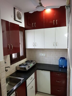 Kitchen in 3 BHK Builder Floor at Dlf Phase I – for Rent