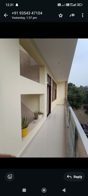 Balcony in 2 BHK Independent House at Sector 37 Greater Noida – for Rent