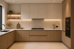 Kitchen in 4 BHK Villa at Kunnamkulam – for Sale