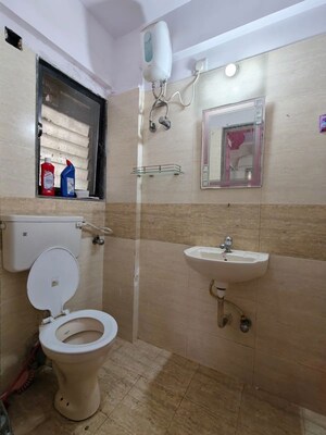 Bathroom in 2 BHK Apartment at Yashomati Society, Chembur – for Rent