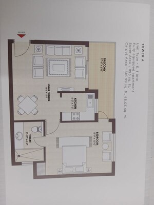 1 BHK Apartment For Sale in Kashish Manor One, Sector 111