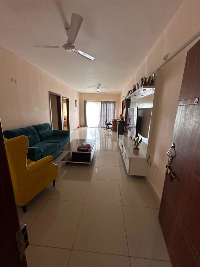 Living Room, accurate-wind-chimes 3 Bedroom 1700 Sq.Ft. Apartment In Gachibowli Hyderabad 10406793