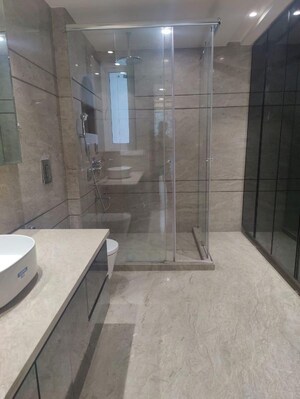 Bathroom in 3.5 BHK Builder Floor at Defence Colony – for Rent