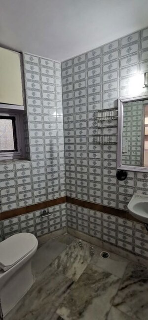 Bathroom in 3 BHK Builder Floor at Greater Kailash I – for Rent