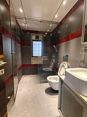 Bathroom in 3 BHK Apartment at Meena Towers Apartment, Chembur – for Rent