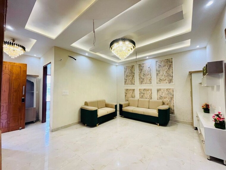 Living Room, kharar road 3 Bedroom 130 Sq.Yd. Builder Floor In Kharar Road Mohali 10406996