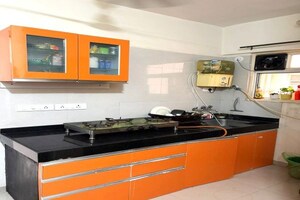 Kitchen in 1 RK Apartment at Nyati Elysia, Kharadi – for Rent
