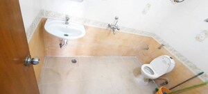 Bathroom in 3 BHK Apartment at Paramount Raghavendra Arisht, Munnekollal – for Rent