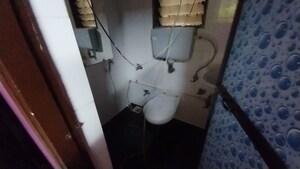 Bathroom in 1 BHK Apartment at Krishna Greenland Park Vastu Federation, Ghodbunder Road – for Rent