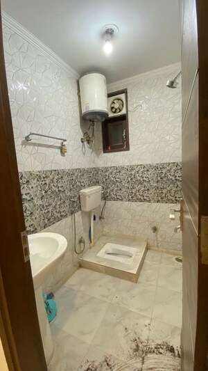 Bathroom in 2 BHK Builder Floor at Saket – for Rent