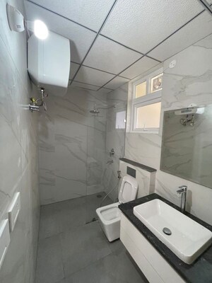 Bathroom in 3 BHK Apartment at Ambala Highway – for Rent