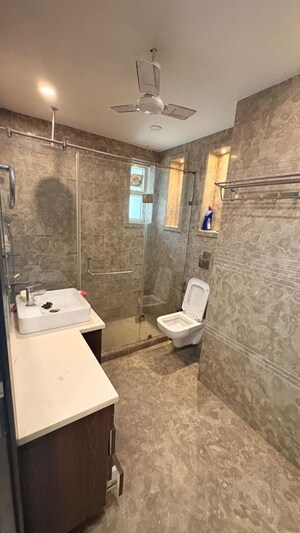 Bathroom in 4 BHK Builder Floor at New Friends Colony – for Rent