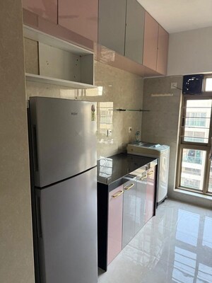 Kitchen in 1 BHK Apartment at Omkar Meridia, Kurla West – for Rent