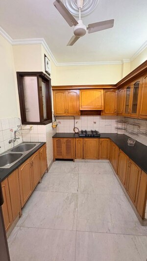 Kitchen in 3 BHK Builder Floor at Gulmohar Park – for Rent