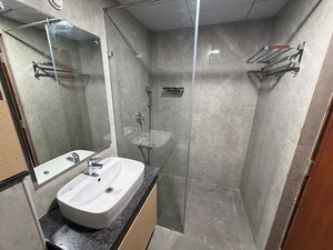 Bathroom in 3 BHK Apartment at Aurobindo The Regent, Kondapur – for Rent