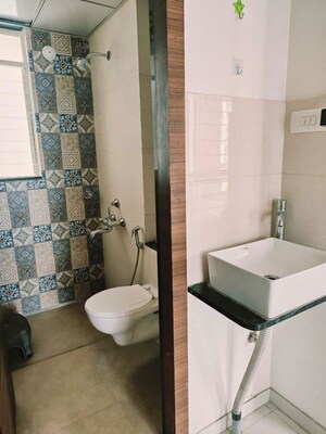 Bathroom in 2 BHK Apartment at Highpoint ITrend Homes Phase 2, Hinjewadi – for Rent
