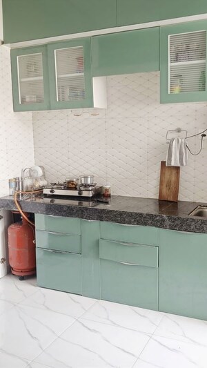 Kitchen in 1 BHK Builder Floor at Bella Casa, Kharadi – for Rent