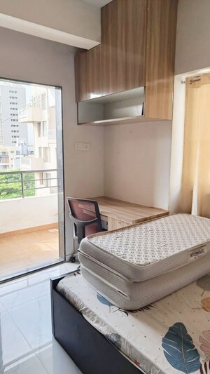 Bedroom in 1 BHK Builder Floor at Bella Casa, Kharadi – for Rent