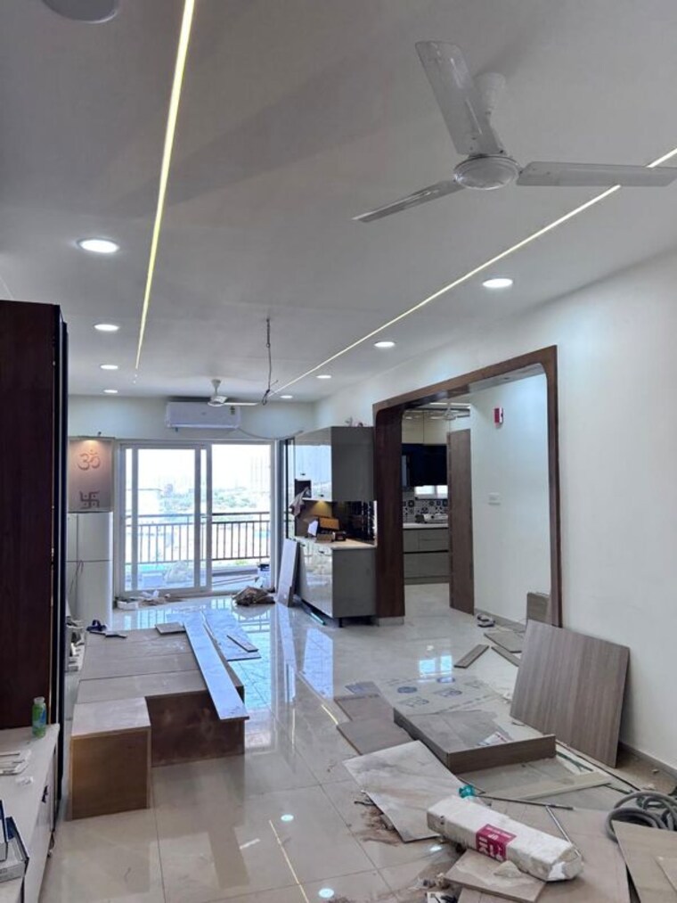 Living Room, praneeth-pranav-solitaire 3 Bedroom 1700 Sq.Ft. Apartment In Bachupally Hyderabad 10407607