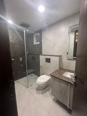 Bathroom in 4 BHK Builder Floor at Sushant Lok I – for Sale