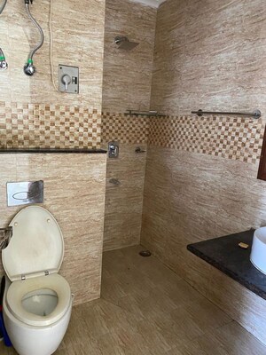Bathroom in 3 BHK Builder Floor at New Friends Colony – for Rent