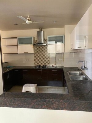 Kitchen in 3 BHK Builder Floor at New Friends Colony – for Rent