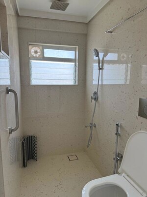 Bathroom in 2 BHK Apartment at Sea Lord, Cuffe Parade – for Rent
