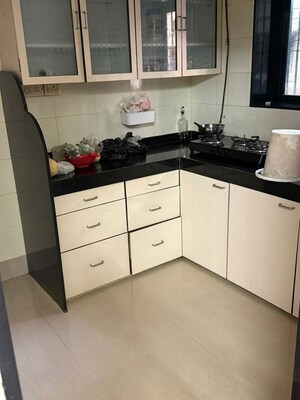 Kitchen in 1.5 BHK Apartment at Navjivan Colony, Mahim – for Rent