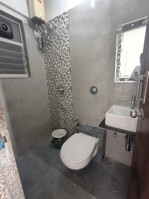 Bathroom in 1 BHK Apartment at Sushanku Avenue 36, Goregaon West – for Rent