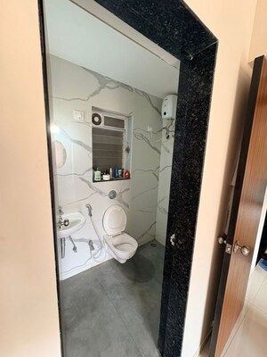 Bathroom in 1 BHK Apartment at Puranik Rumah Bali, Ghodbunder Road – for Rent