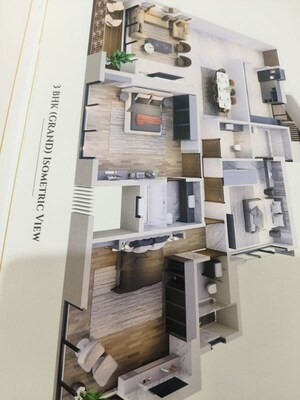 Floor Plan in 3 BHK Apartment at Seasons Pearl, Khadakpada – for Sale