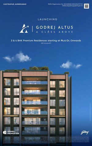 3 BHK Apartment For Sale in Godrej Altus, Vastrapur