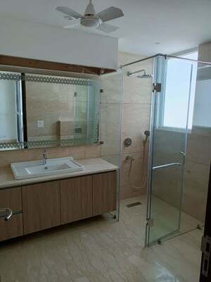 Bathroom in 4 BHK Builder Floor at Safdarjung Development Area – for Rent