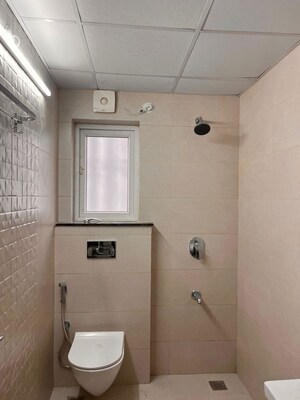 Bathroom in 3 BHK Apartment at My Home Tridasa, Tellapur – for Rent