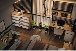 Bedroom in Studio Apartment at M3M Corner Walk, Sector 74 – for Rent