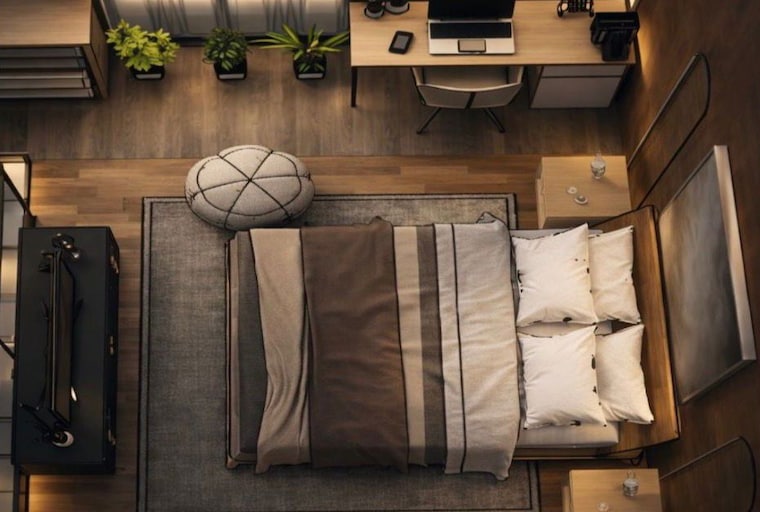 Bedroom, m3m-corner-walk Studio 1033 Sq.Ft. Apartment In Sector 74 Gurgaon 10407997