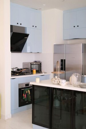 Kitchen in 2 BHK Apartment at Bhartiya Leela Residences, Thanisandra Main Road – for Sale