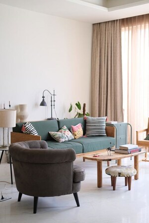 Living Room in 2 BHK Apartment at Bhartiya Leela Residences, Thanisandra Main Road – for Sale