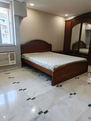 Living Room in 4 BHK Apartment at Worli Residency, Worli – for Rent