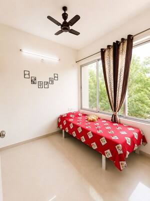 Bedroom in 2.5 BHK Apartment at Rama Air Castle, Hinjewadi – for Rent