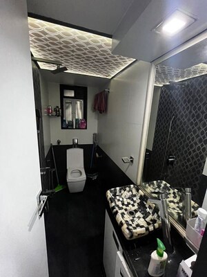 Bathroom in 2 BHK Apartment at Ekta Heights Khar West, Khar West – for Rent