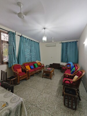 Living Room in 2 BHK Builder Floor at Sushant Lok I – for Rent