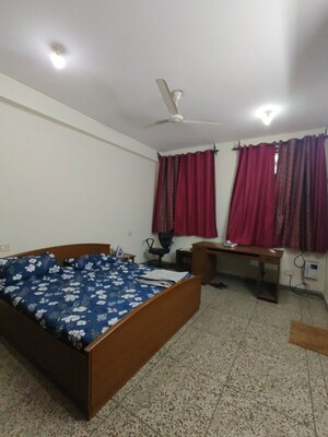 Bedroom in 2 BHK Builder Floor at Sushant Lok I – for Rent