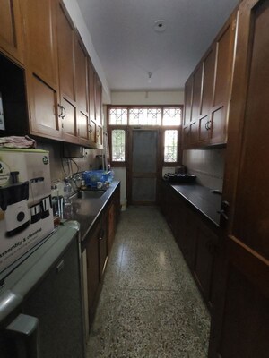 Kitchen in 2 BHK Builder Floor at Sushant Lok I – for Rent