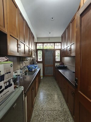 Kitchen in 2 BHK Builder Floor at Sushant Lok I – for Rent