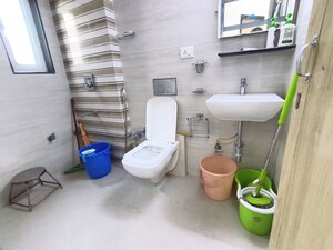 Bathroom in 1 BHK Apartment at Harasiddh Park, Pokhran Road No One – for Rent