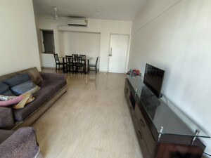 Living Room in 2.5 BHK Apartment at Kalpataru Siddhachal Elegant, Vasant Vihar – for Rent