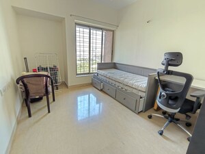 Bedroom in 2.5 BHK Apartment at Kalpataru Siddhachal Elegant, Vasant Vihar – for Rent
