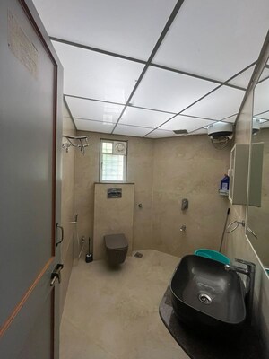 Bathroom in 3 BHK Apartment at Kunal Icon, Pimple Saudagar – for Rent